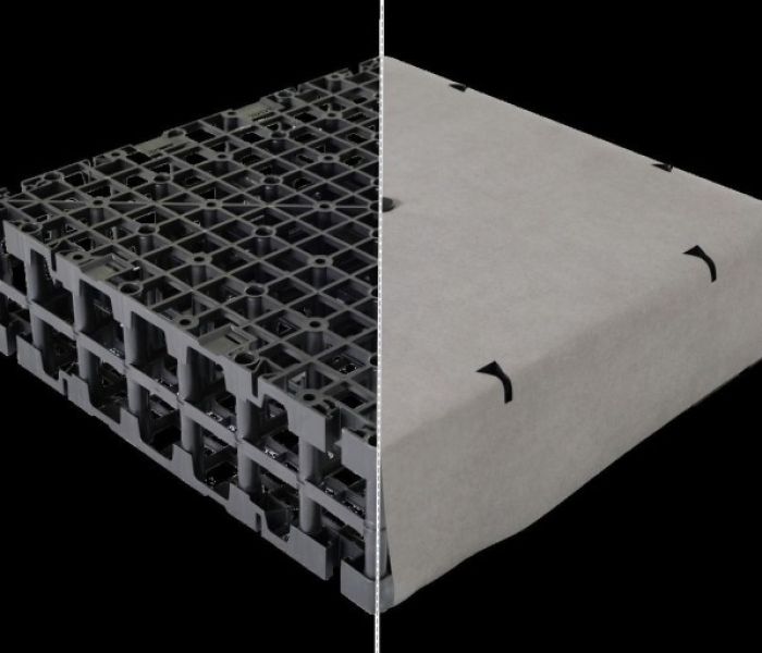 Vliesummantelung des HydroSpacers HS 170 (Foto: ZinCo)